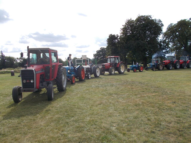 Tractor road run for charity, Market Deeping - September 2021