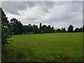 Looking across fields to Blakeshall Hall