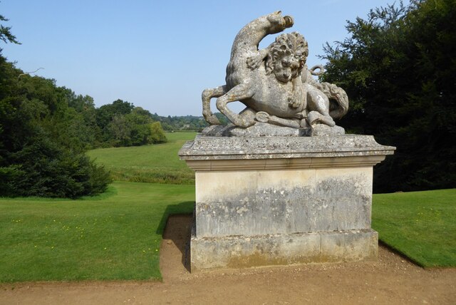 Lion and Horse sculpture