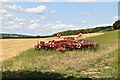 Farm machinery in field