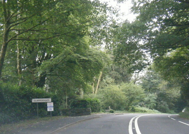 A593 at Clappersgate village boundary