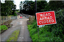 H5371 : Dreenan Road closed at Bancran by Kenneth  Allen