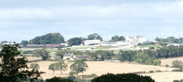 A distant view of Hexham racecourse