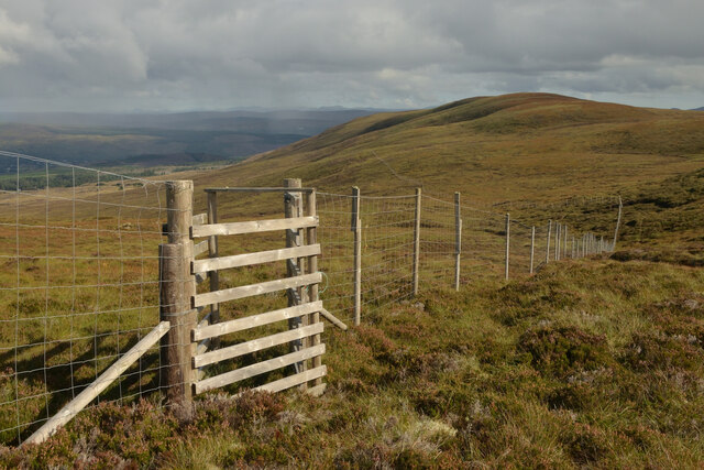 Kissing Gate and Deer Fence on the Moors above Achnahanat, Ross-shire