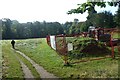 Path over a grassy area