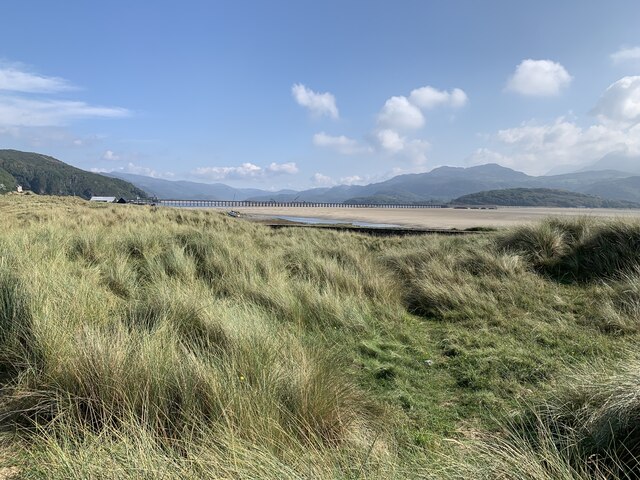 View from the Spit of Barmouth Bridge and beyond