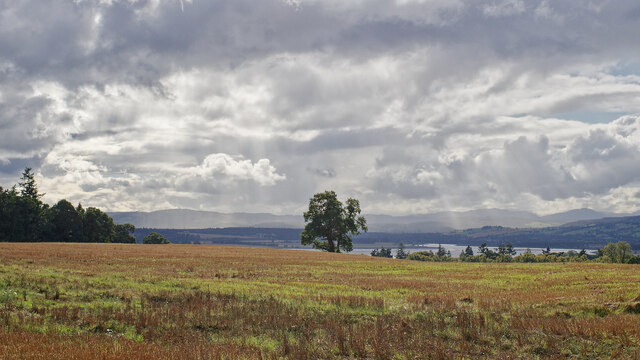Rain approaching over the Beauly Firth by Julian Paren