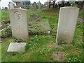 Two war graves in Burwash Churchyard