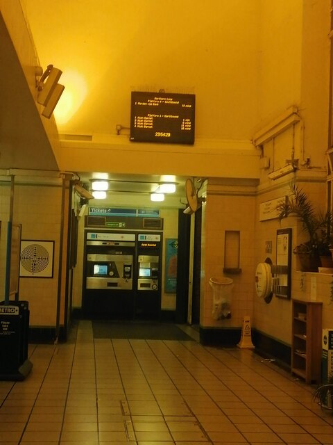 East Finchley Station booking office