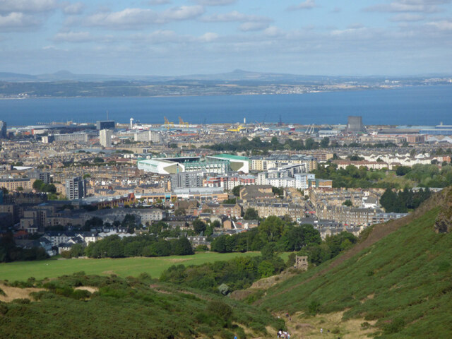 Leith and the Firth of Forth from Arthur's Seat