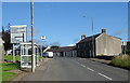 Bus stop and shelter on the A706, Forth