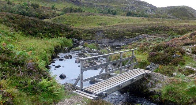Footbridge on the way to the Inchnadamph caves