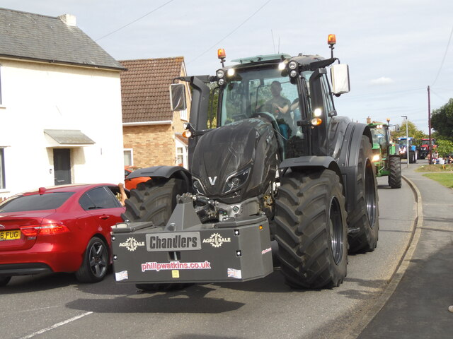 Tractor road run for charity, Glinton - September 2021