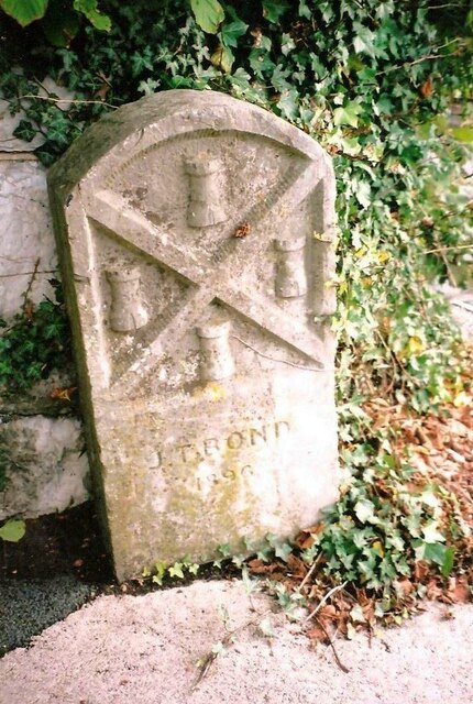 Old Boundary Marker on Torr Lane, Plymouth