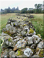 Extra wide, dry-stone wall