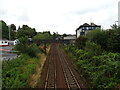 Footbridge over railway near Clarkston Railway Station