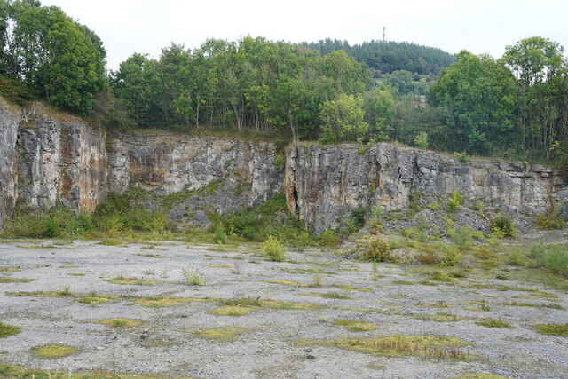 The old quarry face