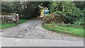 Entrance track to Stone Raise from SW side of road at Eden Brows