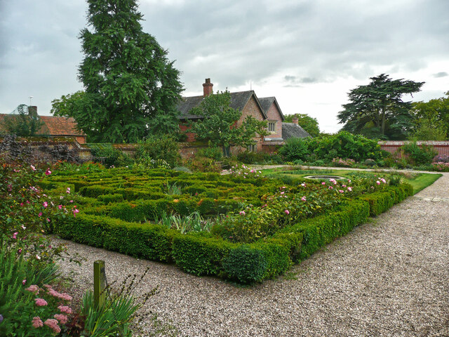 Part of the formal garden, Doddington Hall