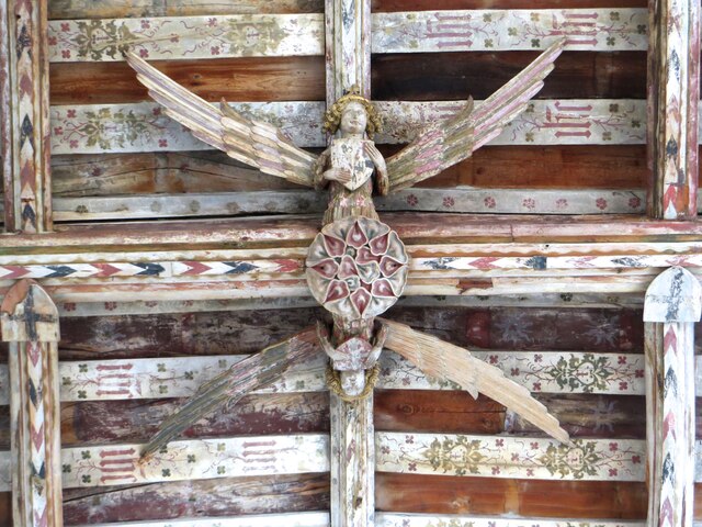 Roof angels in Blythburgh church