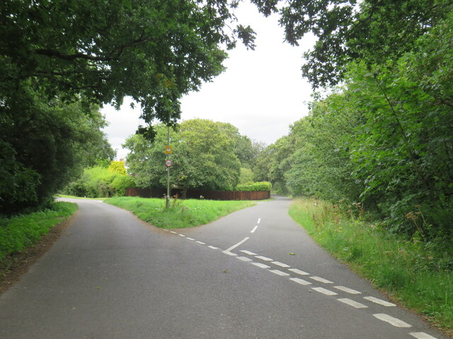Road junction near Lymington