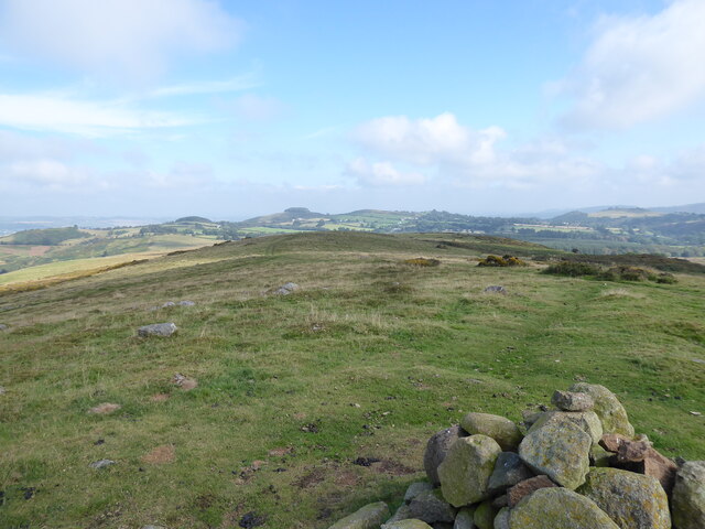 View from Stapeley Hill towards Bromlow Callow
