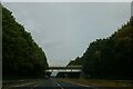 Leaving Felixstowe on the A14: railway bridge