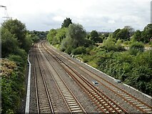 ST6076 : Railway line from Bristol Parkway and South Wales towards Bristol Temple Meads by Nigel Thompson