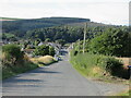 Heading down the hill to Fyvie