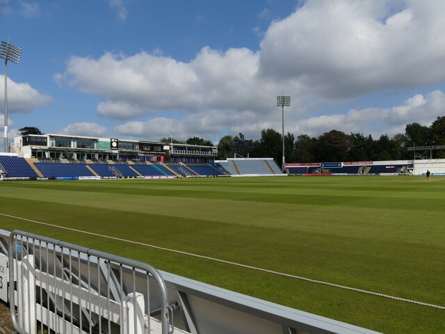 Sophia Gardens cricket ground after an early finish