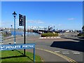 Roundabout near Penarth Marina and Barrage landing stage