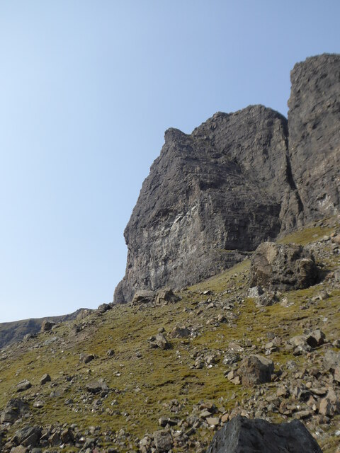 Rock face of The Storr