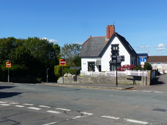 Road junction in Penarth