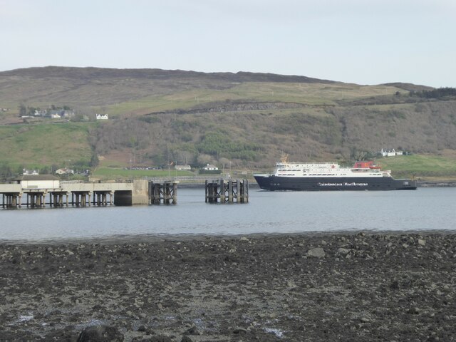 Caledonian MacBrayne inter-island ferry 'Hebrides' entering Uig