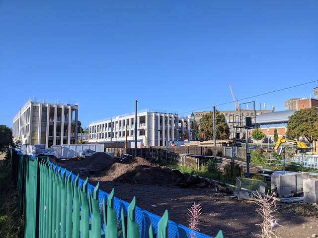 Construction of new buildings at University station
