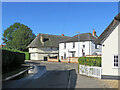 Whittlesford: West End - blue sky and white walls