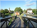 SP3684 : Footbridge at Hawkesbury Junction by Anne Burgess