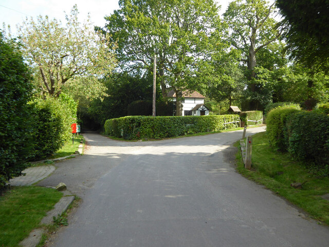 Junction of Sandhill Lane and Burleigh Lane, Crawley Down