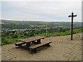 SE1146 : Picnic bench at White Wells, Ilkley Moor by Malc McDonald