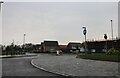 Roundabout and new estate on Soham Road, Fordham