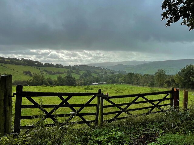 Cloudy sky over the Derwent Valley