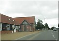 Snape  Village  Hall  alongside  the  B1069  through  village