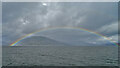 NS1882 : Rainbow over the Firth of Clyde by Anne Burgess