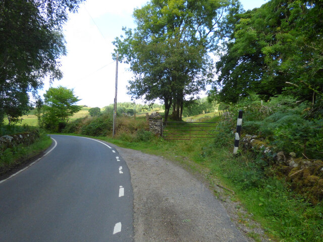 Passing place on the B8000 road