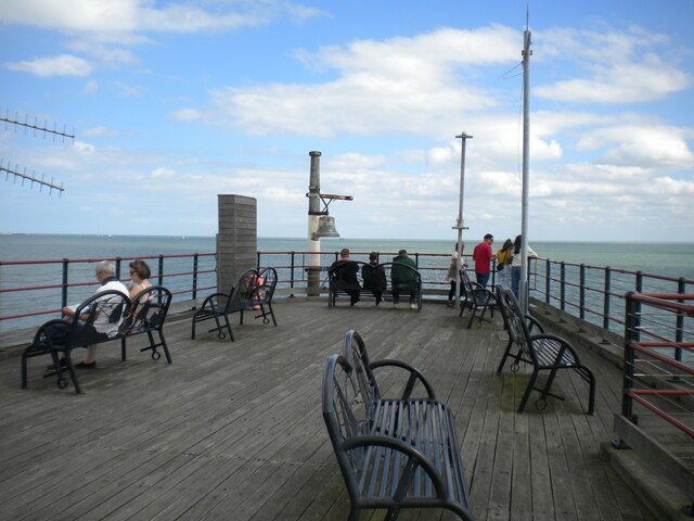 The very end of Southend pier