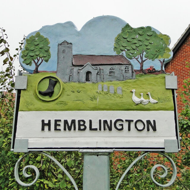 Hemblington village sign