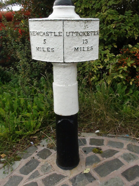 Old Milepost Uttoxeter Road