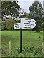 Direction Sign ? Signpost at Ham Corner, Tarrant Rawston