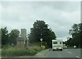 Brick  built  bus  shelter  on  waste  ground  Church  Road