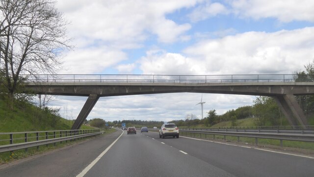 Bridge over M74 motorway